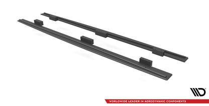 Street Pro Seitenschweller passend für Audi S3 / A3 S-Line Sportback 8V FL schwarz matt