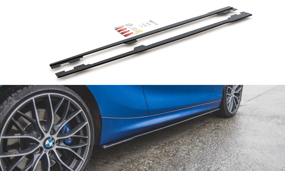 Street Pro Seitenschweller passend für BMW 1er F21 M135i / M140i / M-Paket schwarz matt