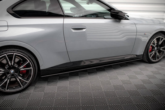 Street Pro Seitenschweller passend für BMW 2 Coupe M-Paket / M240i G42 schwarz matt