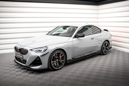 Street Pro Seitenschweller passend für BMW 2 Coupe M-Paket / M240i G42 schwarz matt
