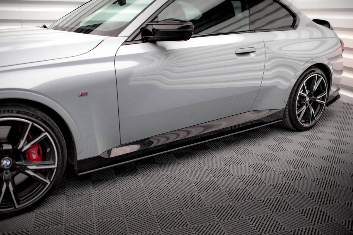 Street Pro Seitenschweller passend für BMW 2 Coupe M-Paket / M240i G42 schwarz matt