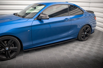 Street Pro Seitenschweller passend für BMW 2 M-Paket F22 schwarz matt