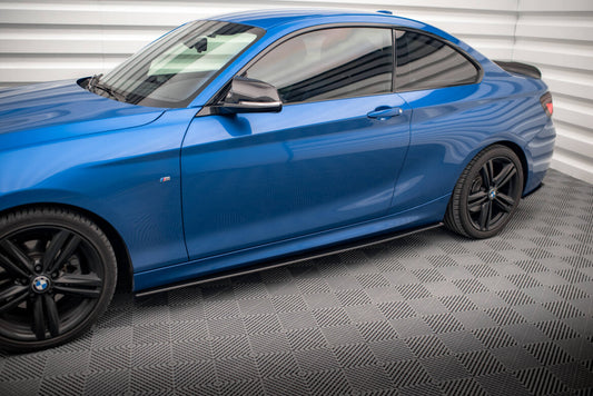 Street Pro Seitenschweller passend für BMW 2 M-Paket F22 schwarz matt