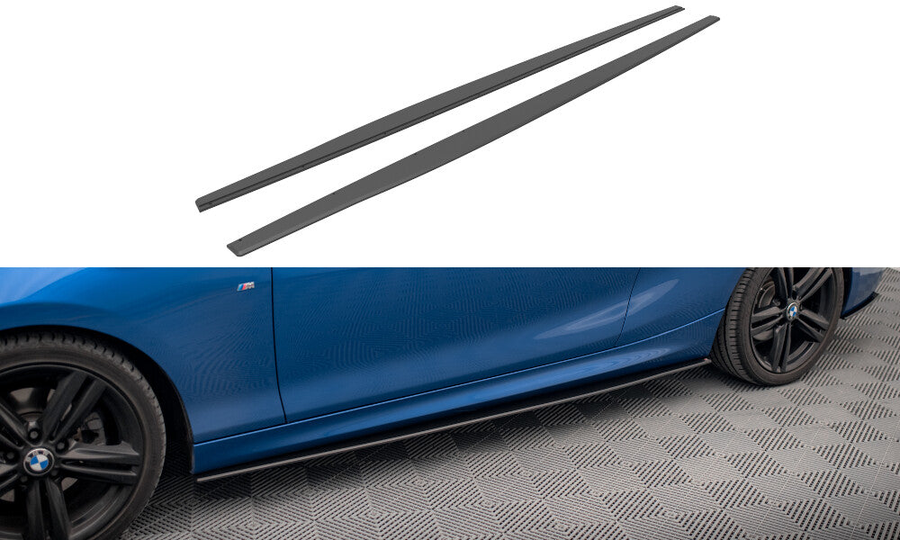Street Pro Seitenschweller passend für BMW 2 M-Paket F22 schwarz matt