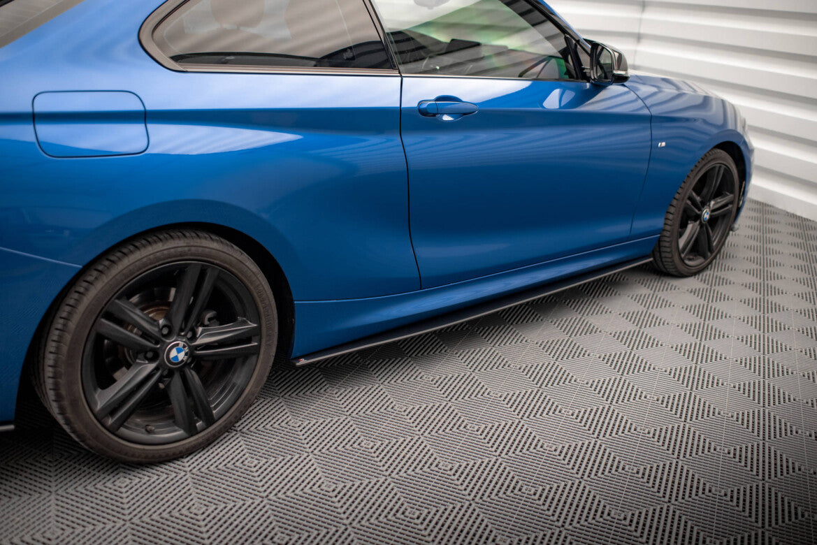Street Pro Seitenschweller passend für BMW 2 M-Paket F22 schwarz matt