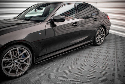 Street Pro Seitenschweller passend für BMW 3er M-Paket G20 / G21 schwarz matt