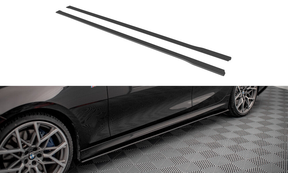 Street Pro Seitenschweller passend für BMW 3er M-Paket G20 / G21 schwarz matt