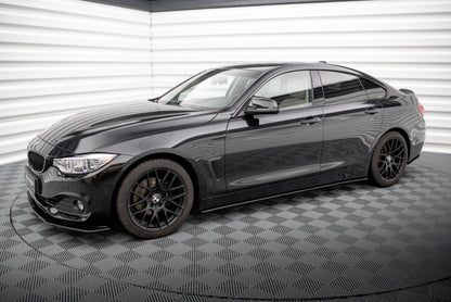 Street Pro Seitenschweller passend für BMW 4er Gran Coupe F36 schwarz matt