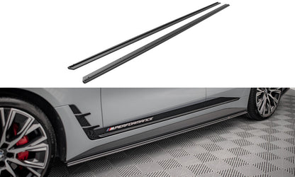 Street Pro Seitenschweller passend für BMW 4er Gran Coupe M-Paket G26 schwarz matt