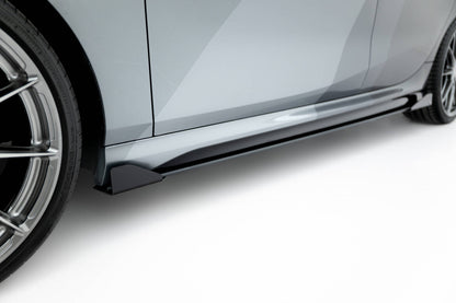 Street Pro Seitenschweller passend für BMW M135i F70 schwarz matt + Hochglanz Flaps