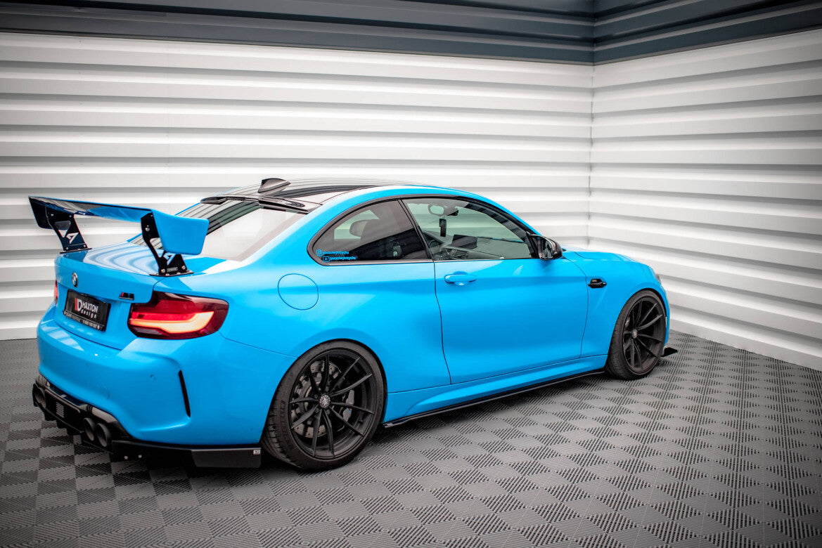 Street Pro Seitenschweller passend für BMW M2 F87 schwarz matt