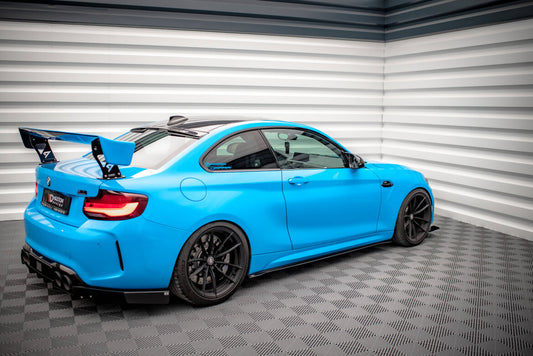 Street Pro Seitenschweller passend für BMW M2 F87 schwarz matt