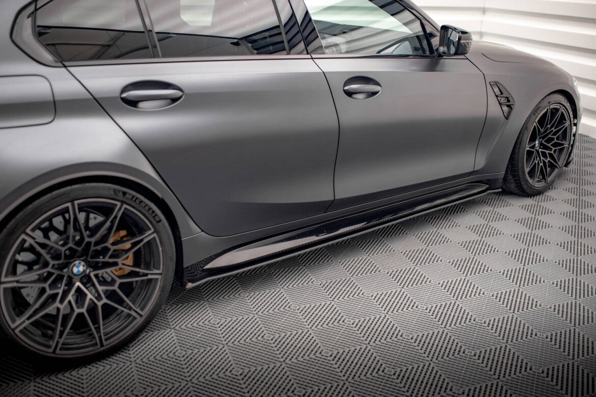 Street Pro Seitenschweller passend für BMW M3 Limousine / Touring G80 / G81 schwarz matt