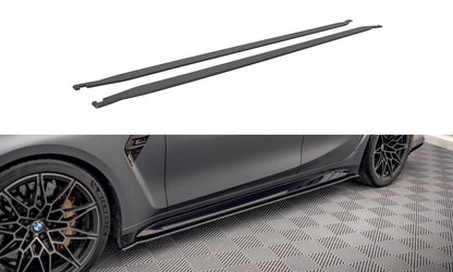 Street Pro Seitenschweller passend für BMW M3 Limousine / Touring G80 / G81 schwarz matt