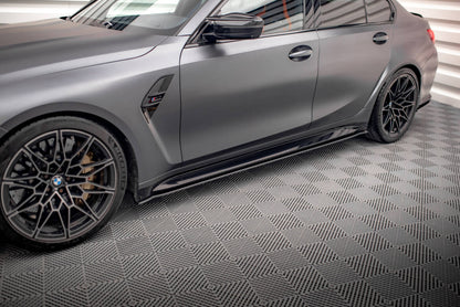 Street Pro Seitenschweller passend für BMW M3 Limousine / Touring G80 / G81 schwarz matt