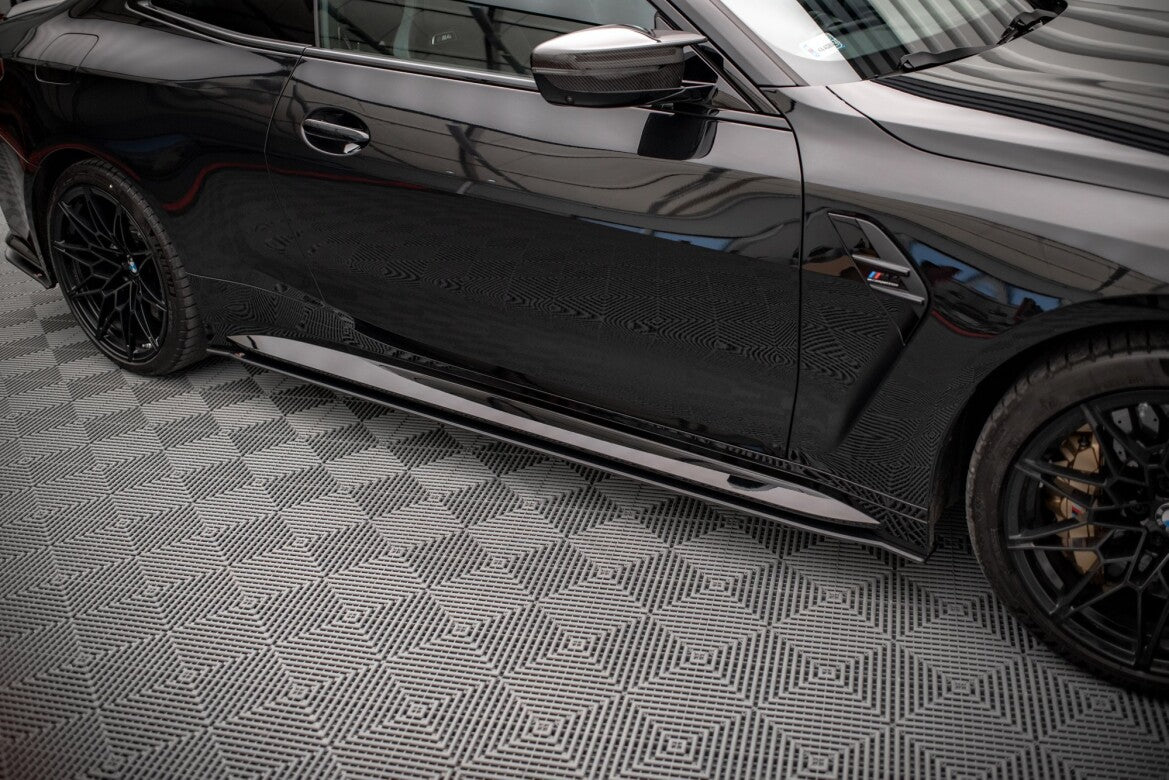 Street Pro Seitenschweller passend für BMW M4 G82 schwarz matt