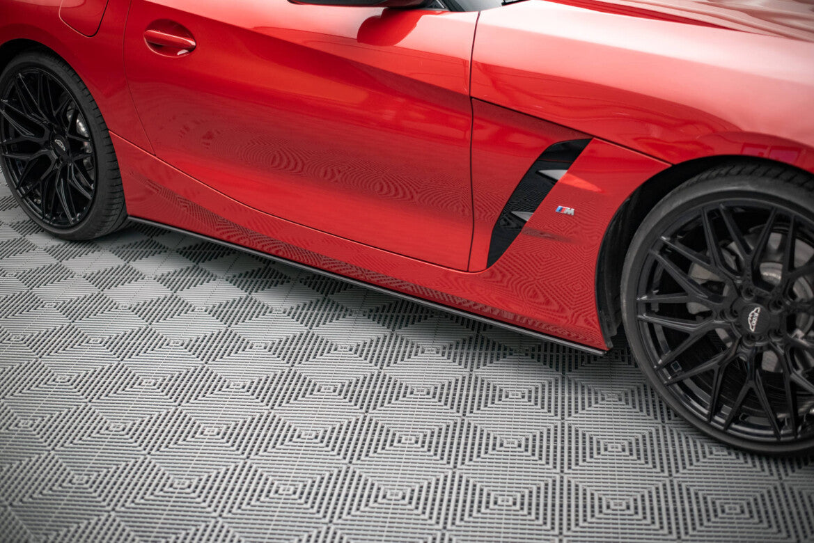 Street Pro Seitenschweller passend für BMW Z4 M-Paket G29 roter Kern