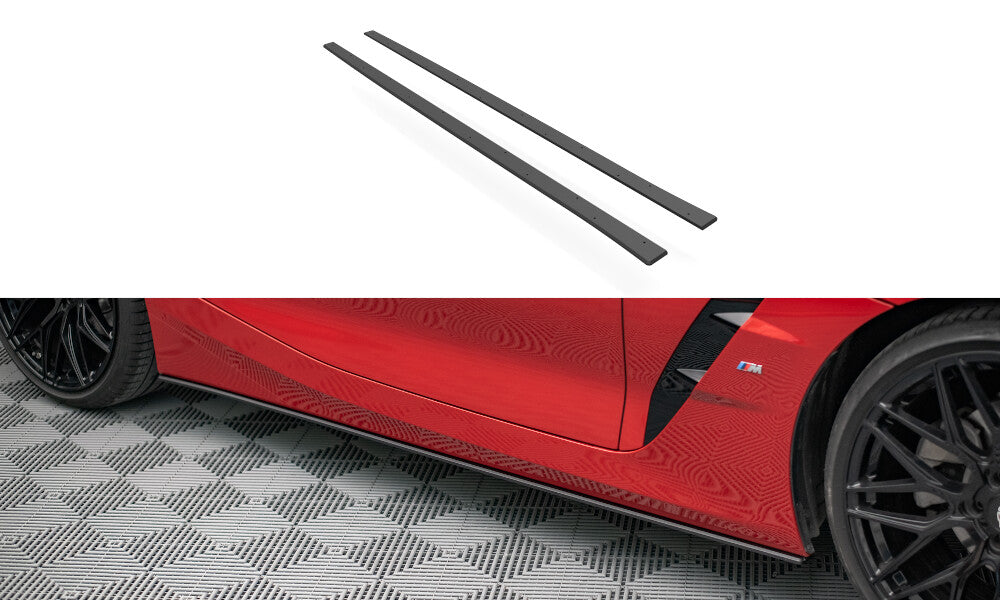 Street Pro Seitenschweller passend für BMW Z4 M-Paket G29 roter Kern