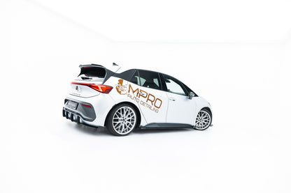Street Pro Seitenschweller passend für CUPRA Born Mk1 schwarz matt + Hochglanz Flaps