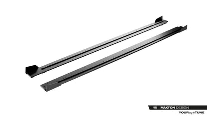 Street Pro Seitenschweller passend für CUPRA Born Mk1 schwarz matt + Hochglanz Flaps