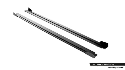 Street Pro Seitenschweller passend für CUPRA Born Mk1 schwarz matt + Hochglanz Flaps