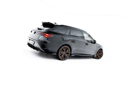 Street Pro Seitenschweller passend für CUPRA Leon ST / Hatchback Aero Mk1 / Mk1 FL schwarz matt + Hochglanz Flaps