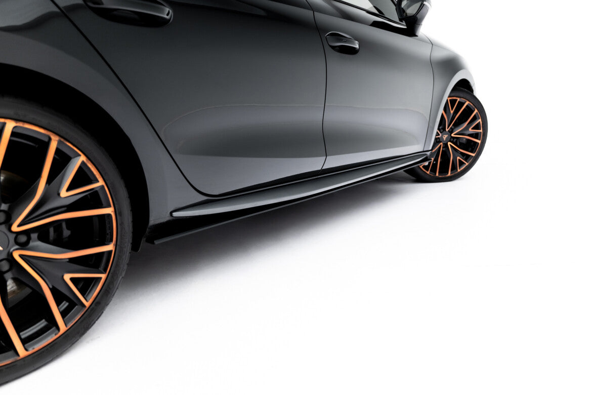 Street Pro Seitenschweller passend für CUPRA Leon ST / Hatchback Aero Mk1 / Mk1 FL schwarz matt
