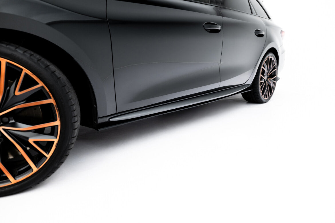 Street Pro Seitenschweller passend für CUPRA Leon ST / Hatchback Aero Mk1 / Mk1 FL schwarz matt