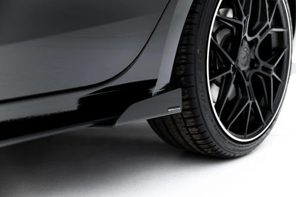Street Pro Seitenschweller passend für Cupra Leon ST / Hatchback Mk1 Facelift schwarz matt + Hochglanz Flaps