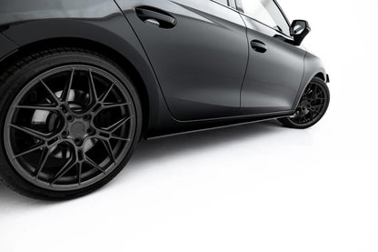 Street Pro Seitenschweller passend für Cupra Leon ST / Hatchback Mk1 Facelift schwarz matt