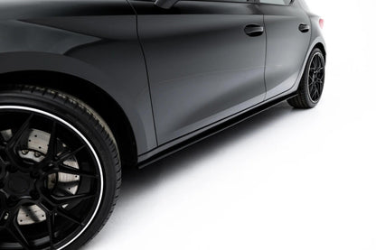 Street Pro Seitenschweller passend für Cupra Leon ST / Hatchback Mk1 Facelift schwarz matt