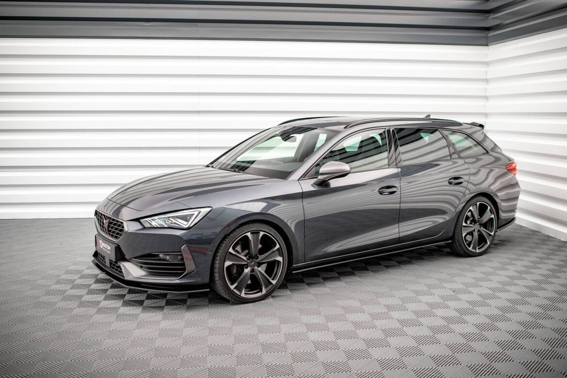 Street Pro Seitenschweller passend für CUPRA Leon ST / Hatchback Mk1 / Mk1 FL schwarz matt