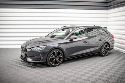 Street Pro Seitenschweller passend für CUPRA Leon ST / Hatchback Mk1 / Mk1 FL schwarz matt