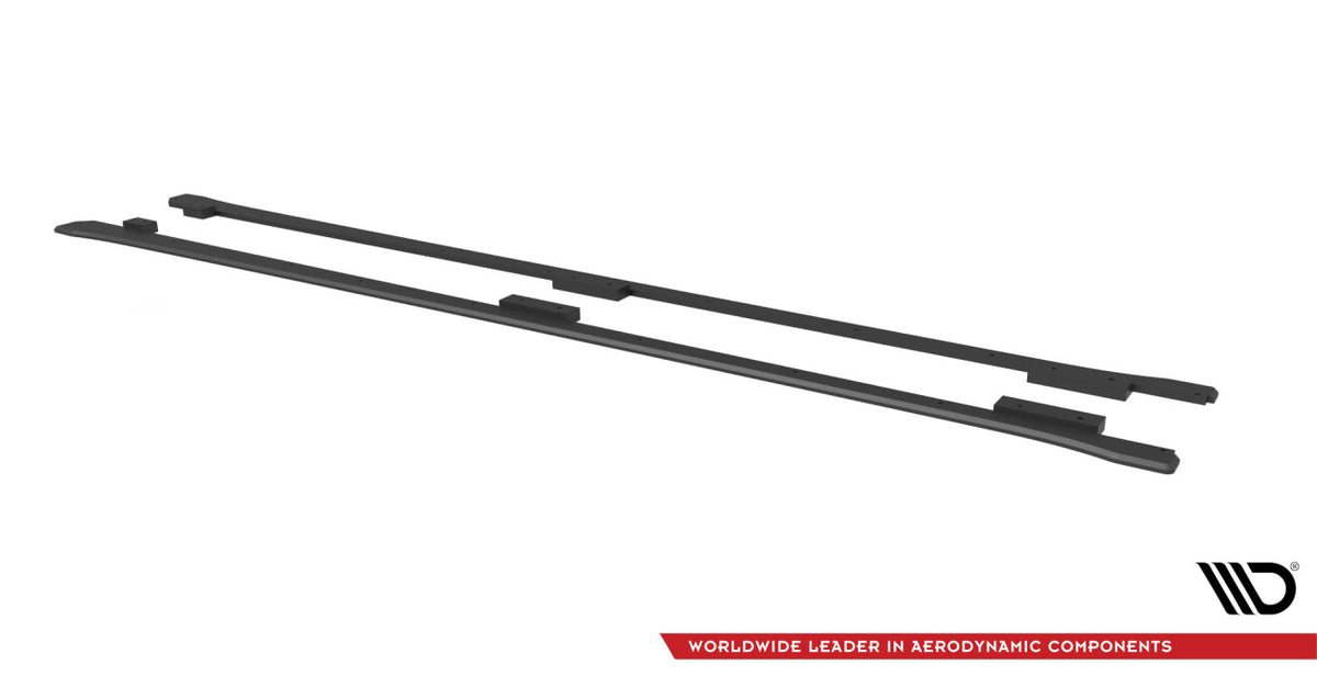 Street Pro Seitenschweller passend für CUPRA Leon ST / Hatchback Mk1 / Mk1 FL schwarz matt