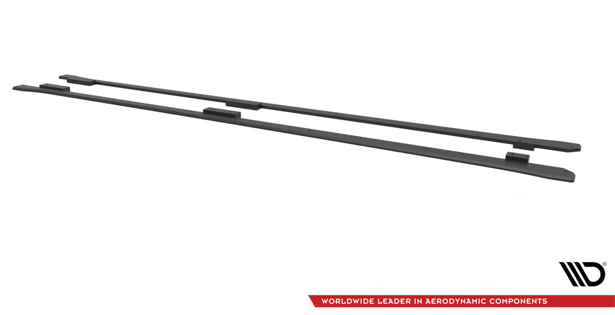 Street Pro Seitenschweller passend für CUPRA Leon ST / Hatchback Mk1 / Mk1 FL schwarz matt