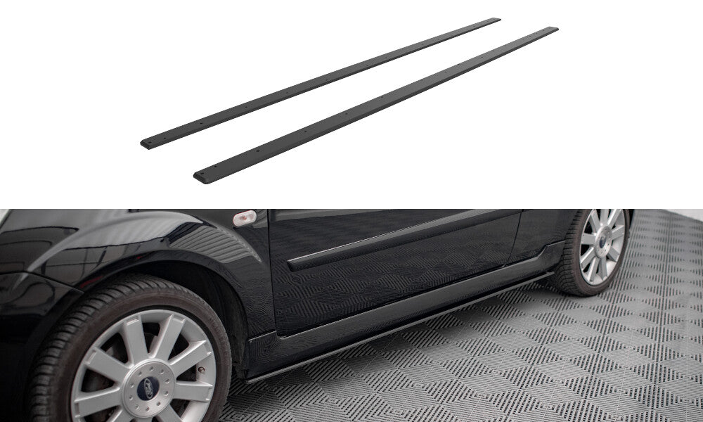 Street Pro Seitenschweller passend für Ford Fiesta ST Mk6 schwarz matt
