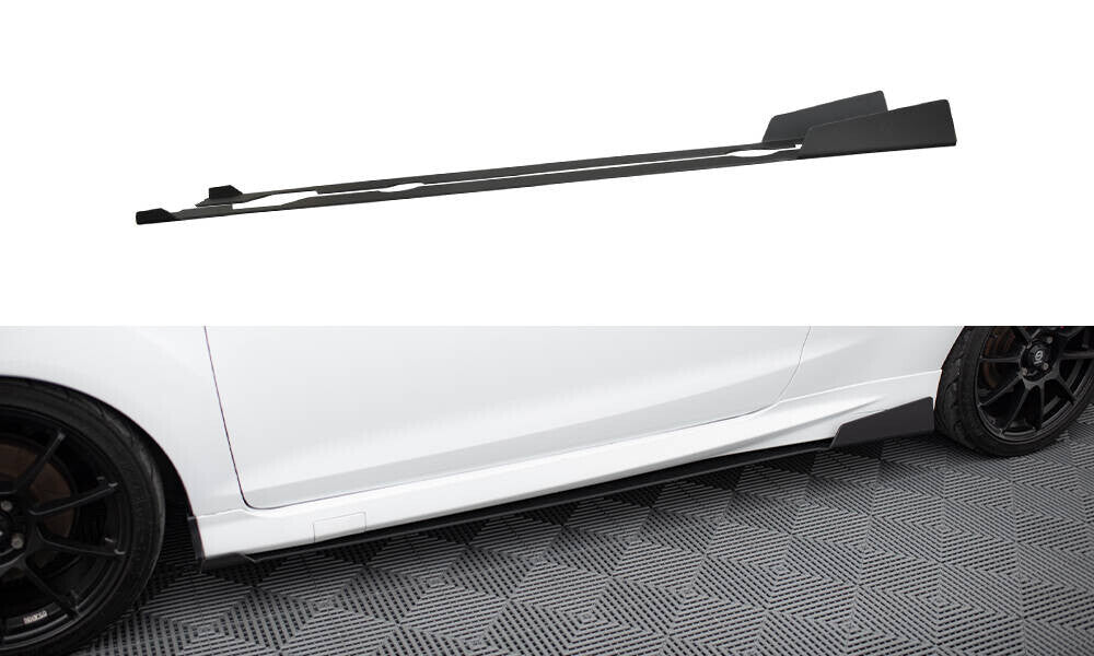 Street Pro Seitenschweller passend für Ford Fiesta ST Mk7 FL schwarz matt