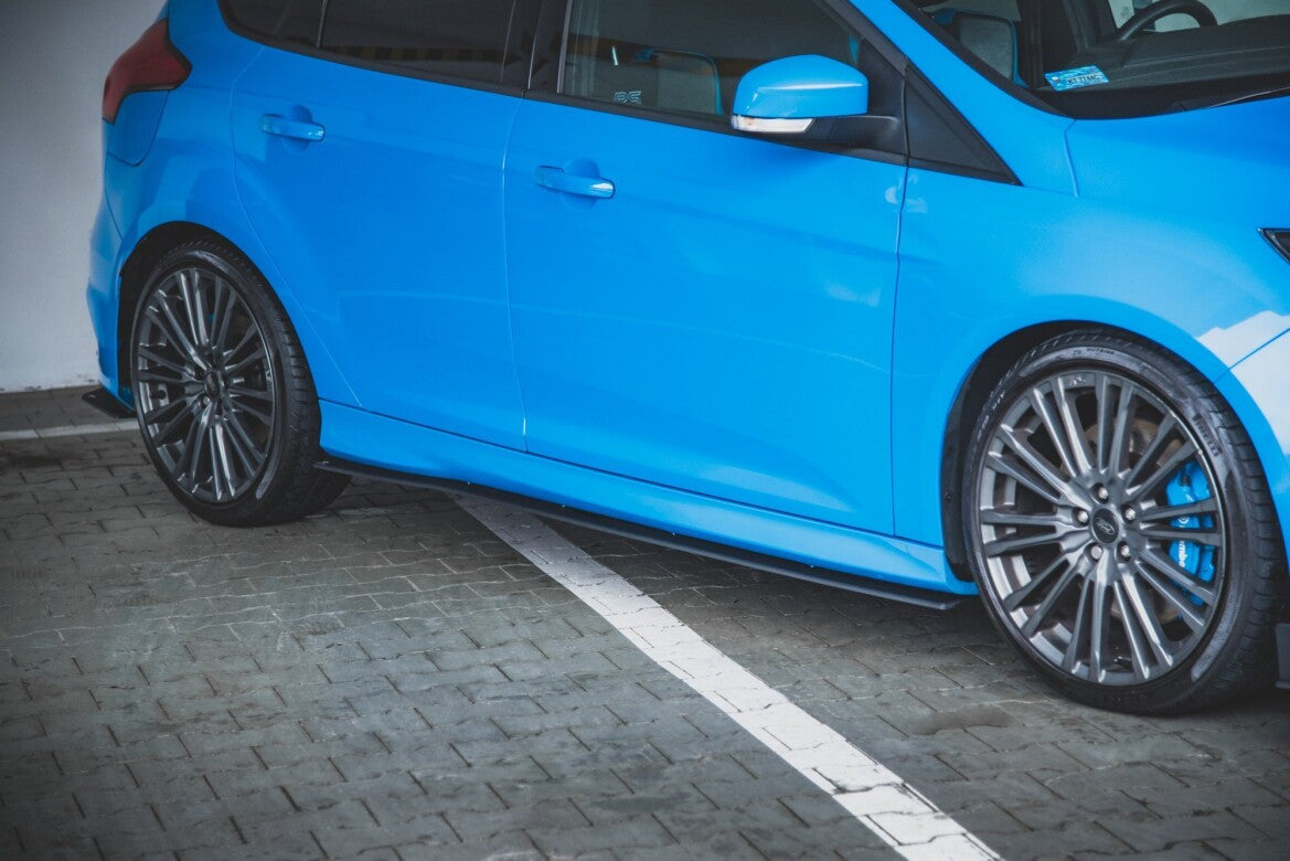 Street Pro Seitenschweller passend für Ford Focus RS Mk3 schwarz matt