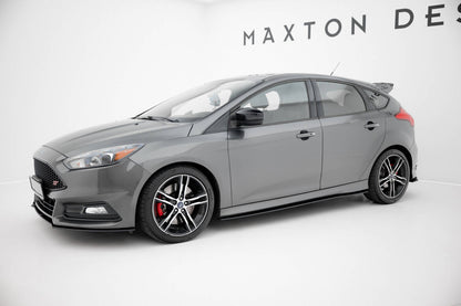 Street Pro Seitenschweller passend für Ford Focus ST Mk3 FL schwarz matt