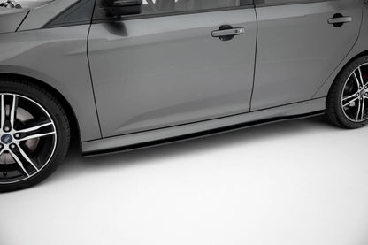 Street Pro Seitenschweller passend für Ford Focus ST Mk3 FL schwarz matt