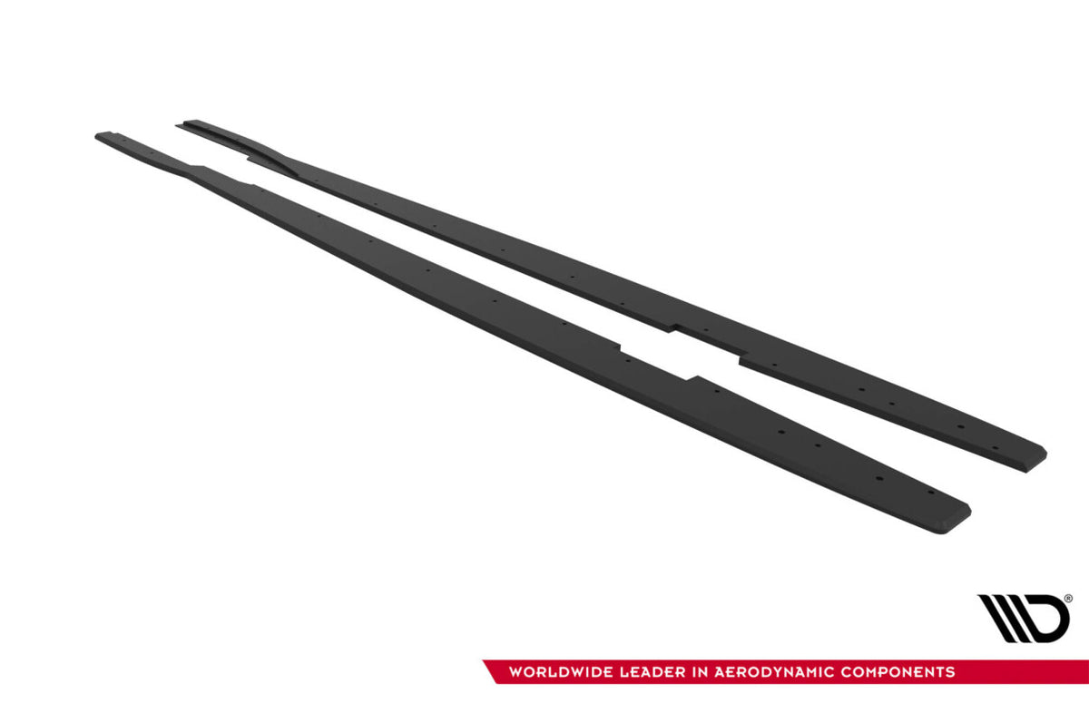 Street Pro Seitenschweller passend für Ford Focus ST Mk3 FL schwarz matt