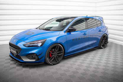 Street Pro Seitenschweller passend für Ford Focus ST / ST-Line Mk4 schwarz matt