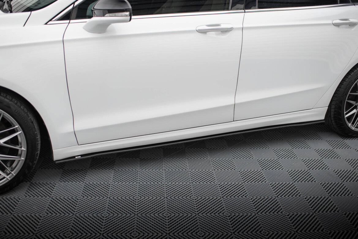Street Pro Seitenschweller passend für Ford Mondeo Sport Mk5 FL / Fusion Sport Mk2 FL schwarz matt