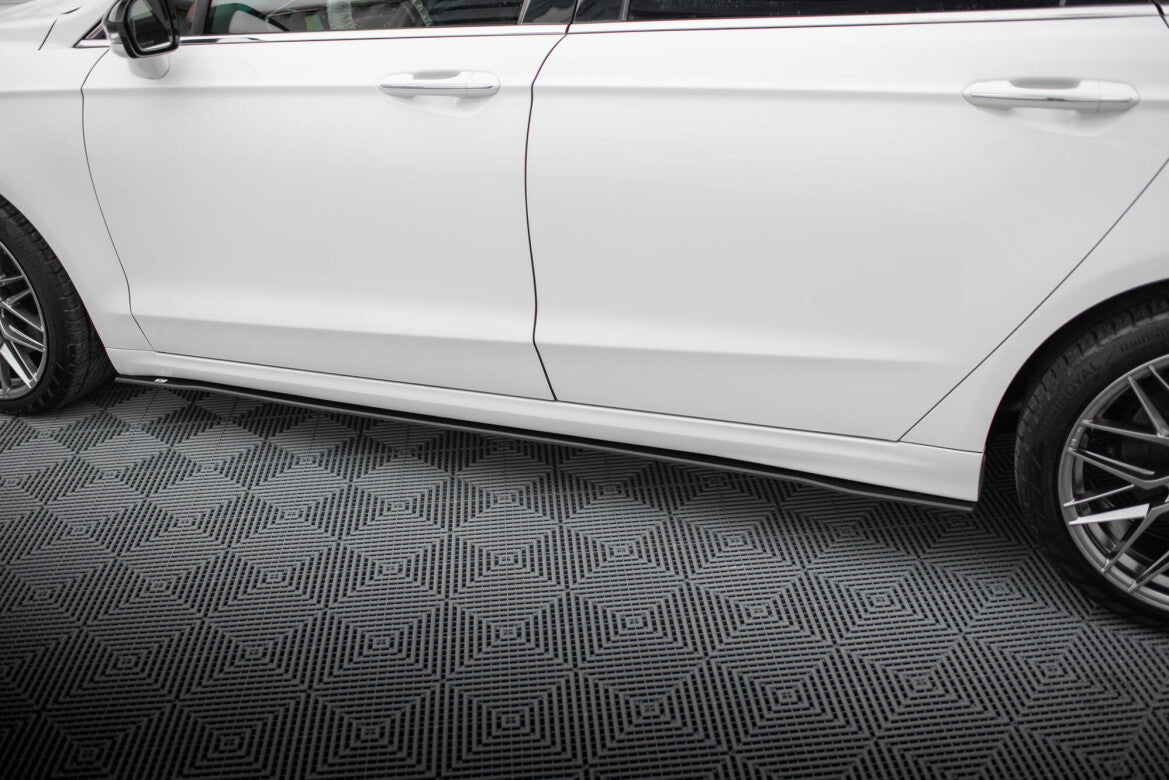 Street Pro Seitenschweller passend für Ford Mondeo Sport Mk5 FL / Fusion Sport Mk2 FL schwarz matt