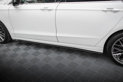 Street Pro Seitenschweller passend für Ford Mondeo Sport Mk5 FL / Fusion Sport Mk2 FL schwarz matt