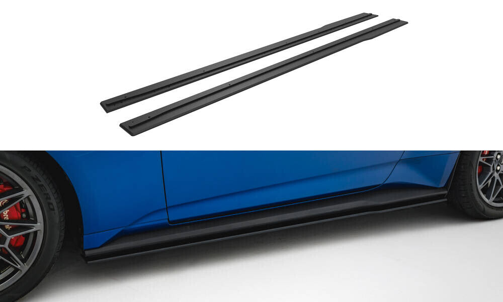 Street Pro Seitenschweller passend für Ford Mustang Dark Horse Mk7 schwarz matt