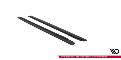 Street Pro Seitenschweller passend für Ford Mustang GT Mk6 roter Kern
