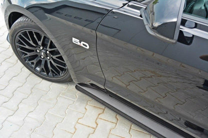 Street Pro Seitenschweller passend für Ford Mustang GT Mk6 schwarz matt