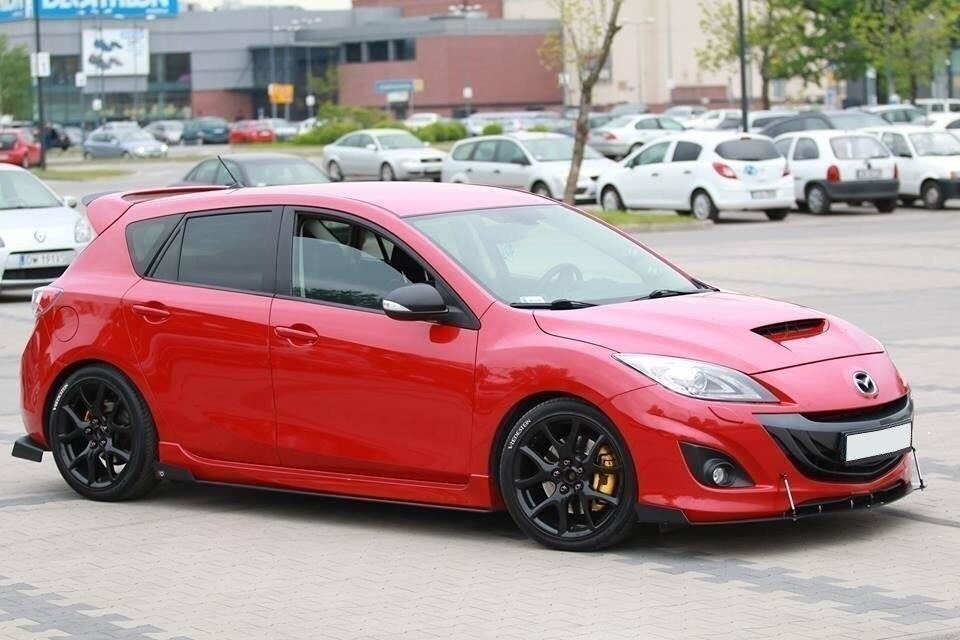 Street Pro Seitenschweller passend für Mazda 3 MK2 MPS schwarz matt