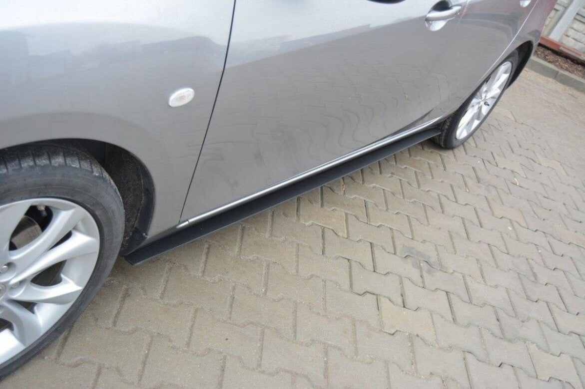 Street Pro Seitenschweller passend für Mazda 3 MK2 SPORT (vor FL) schwarz matt